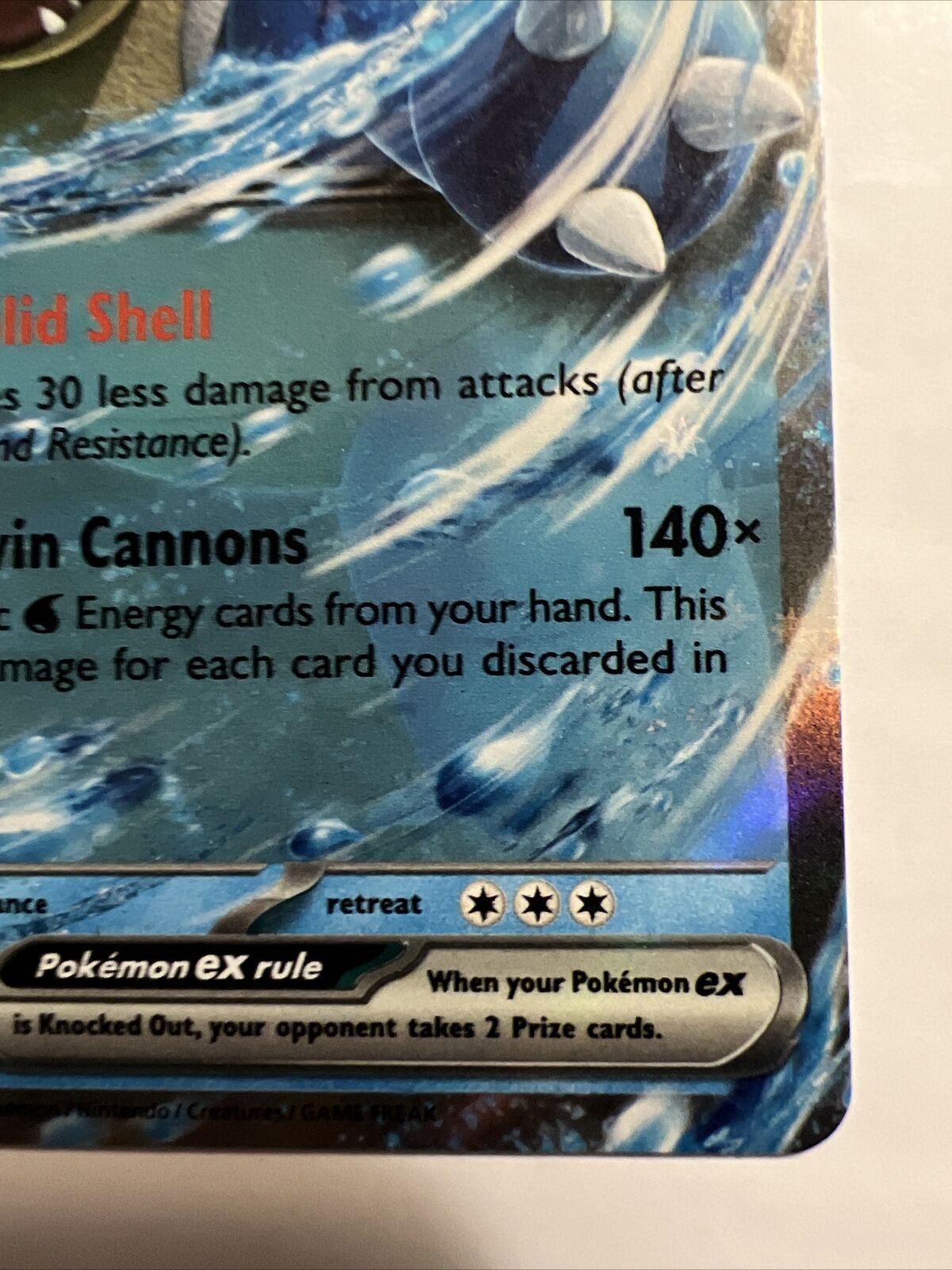 Blastoise EX 009/165 Pokemon 151 Double Rare English Card NM