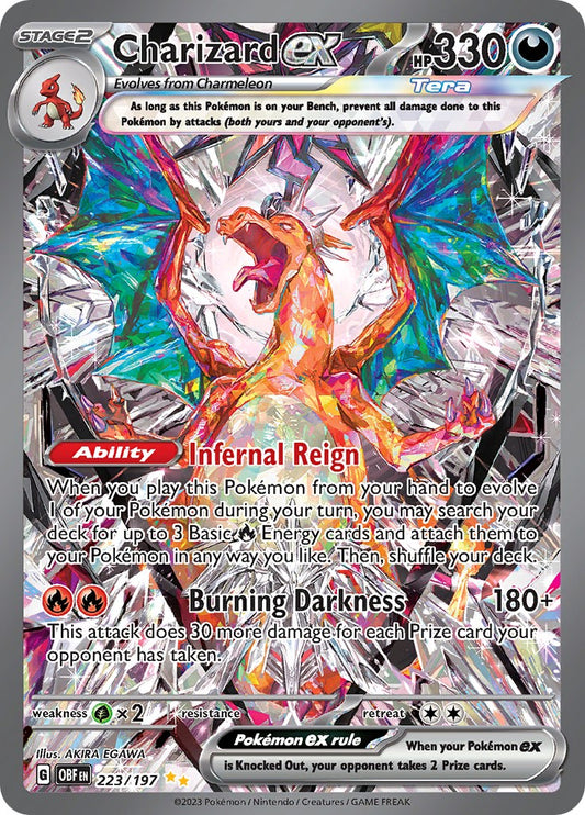 Unveiling the Power of Flames: A Closer Look at the Four Charizards in the Scarlet & Violet Obsidian Flames Pokémon Set