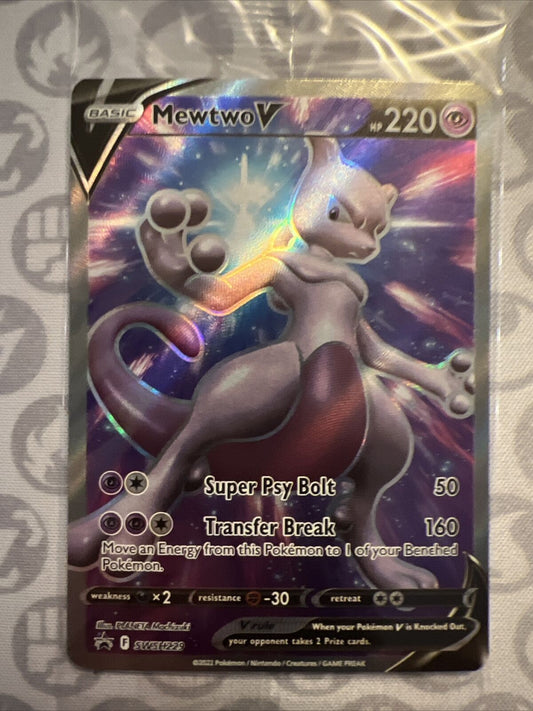 Pokémon TCG Mewtwo V SWSH Black Star Promos SWSH229 Holo Promo