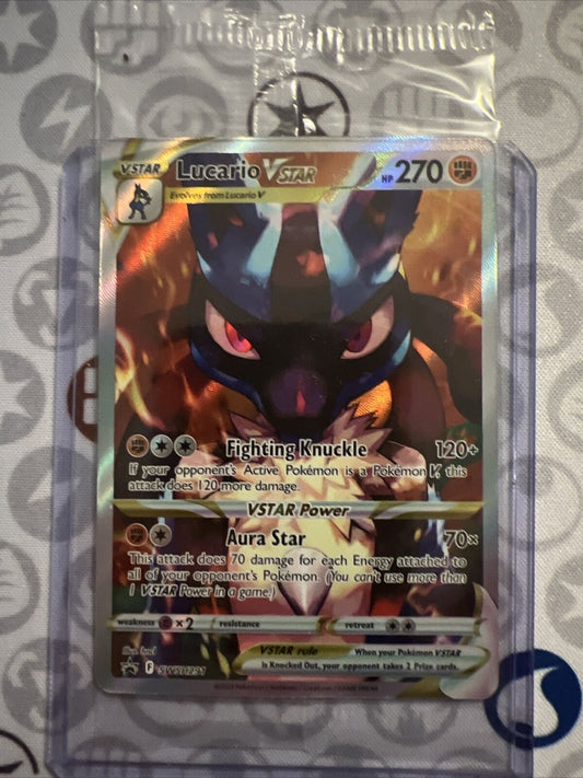 Pokémon TCG Lucario VSTAR SWSH Black Star Promos SWSH291 Holo Promo