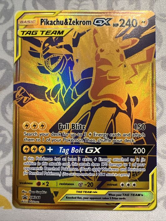 Pokémon TCG Pikachu & Zekrom GX SM Black Star Promos SM248 Holo Promo