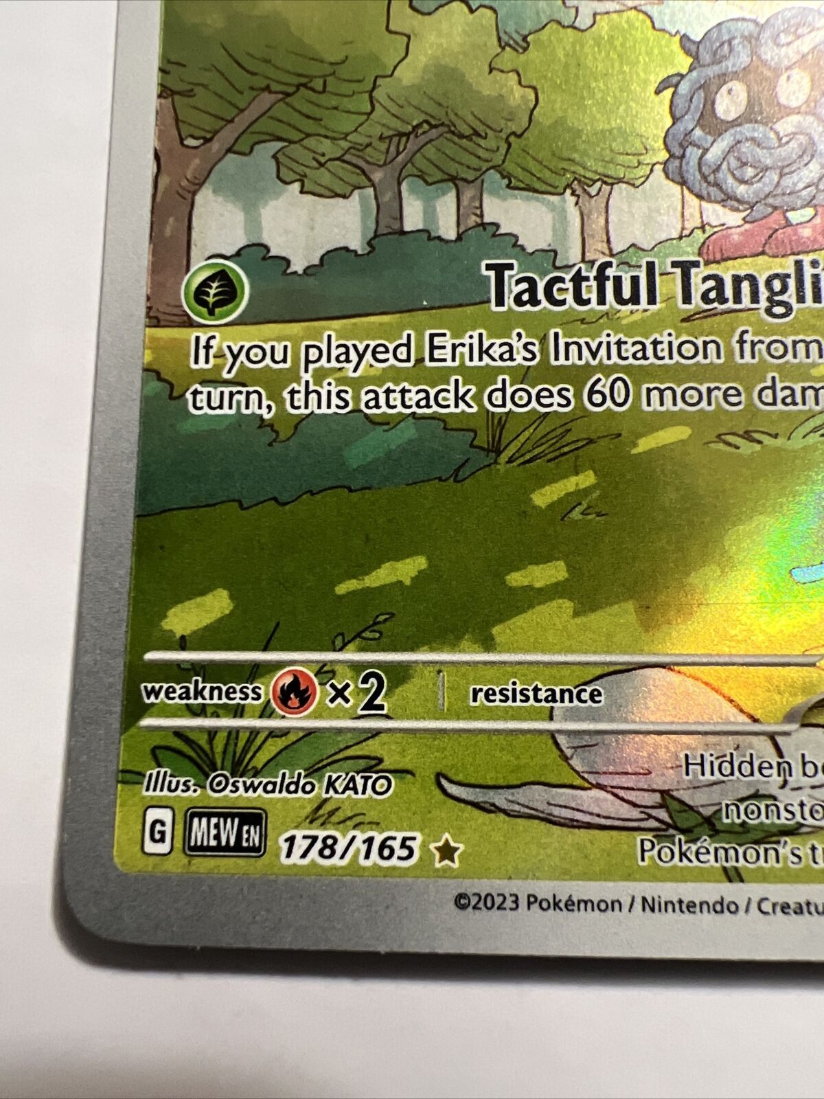 Pokemon TCG Tangela 178/165 NM Scarlet & Violet 151 Illustration Rare English