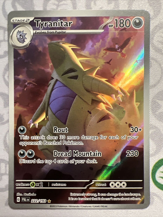 Pokémon TCG Tyranitar Scarlet & Violet - Paldea Evolved 222/193 Holo Rare