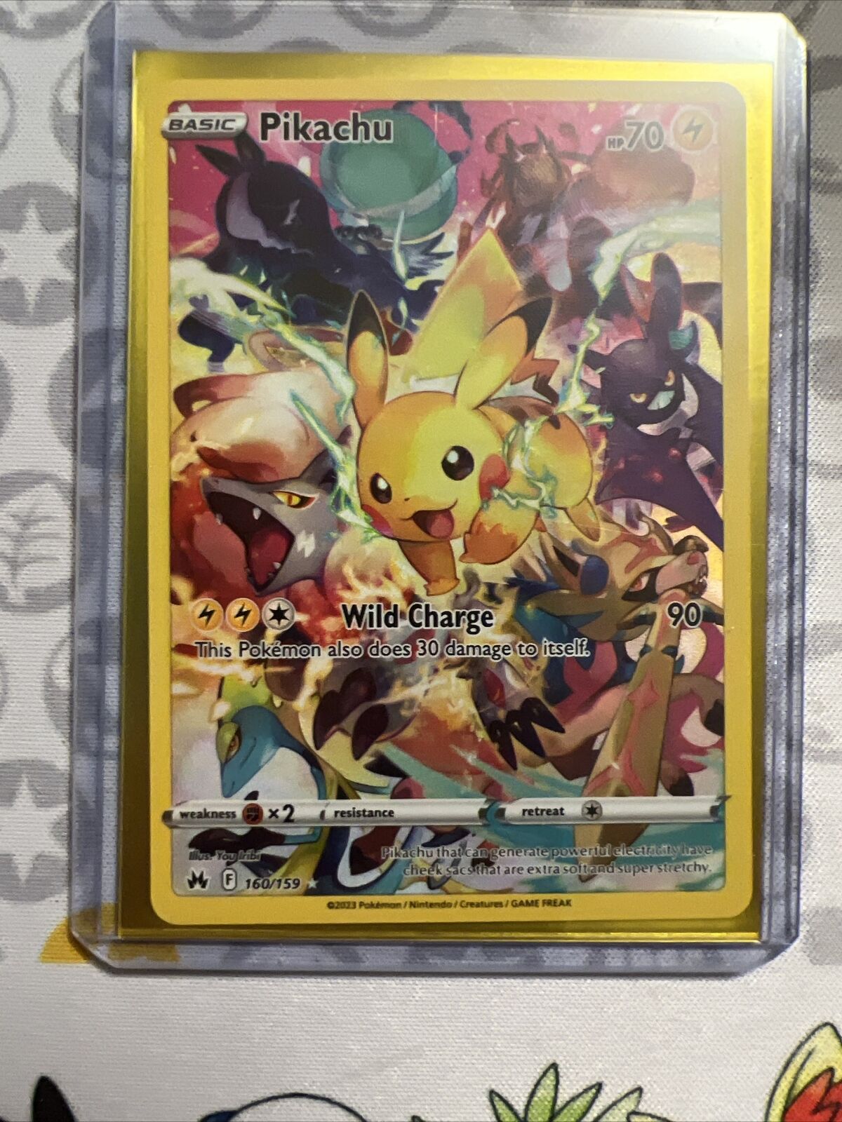 Pokémon TCG Pikachu Crown Zenith 160/159 Holo Secret Rare