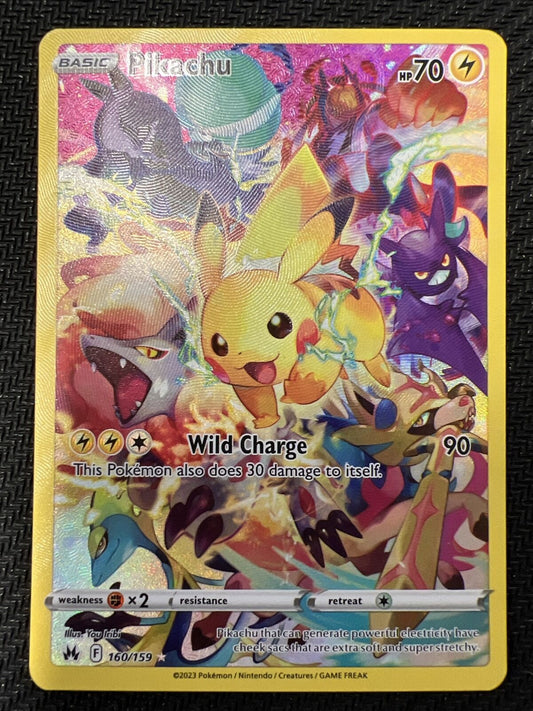 ️Pokémon TCG Pikachu Crown Zenith 160/159 Holo Secret Rare️