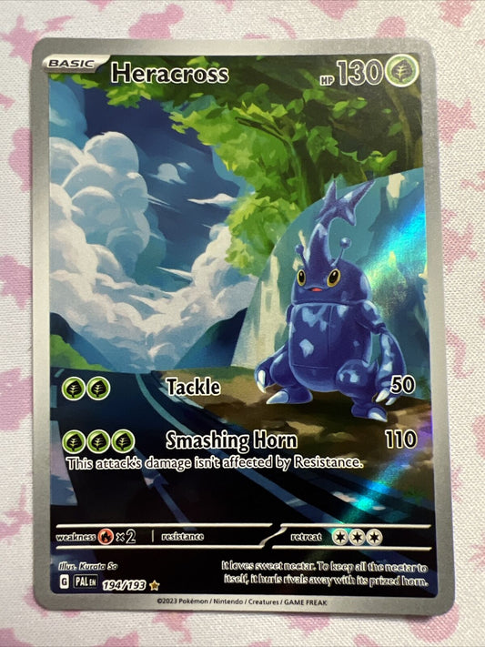 Pokémon TCG Heracross Scarlet & Violet - Paldea Evolved 194/193 Holo...